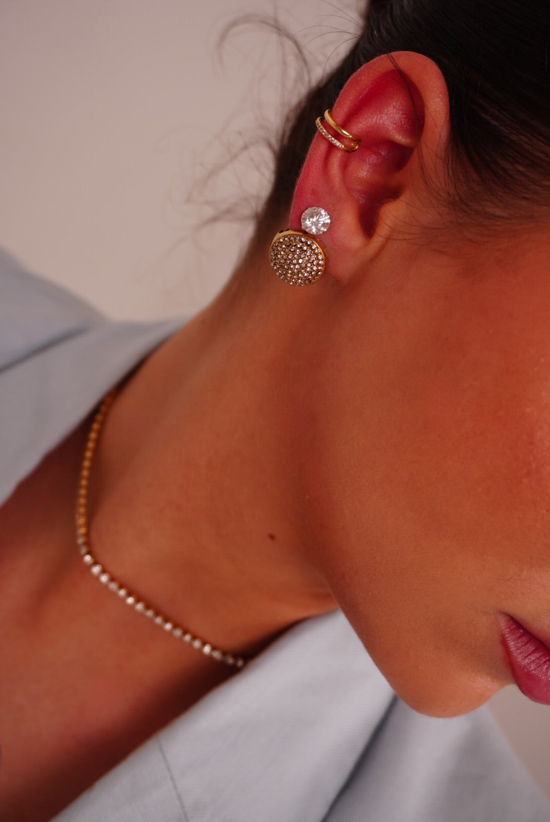 Stainless steel, verkleurt niet, hypoallergeen, goud, zilver