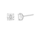 Essentials gouden stainless steel studs met helder geslepen steen