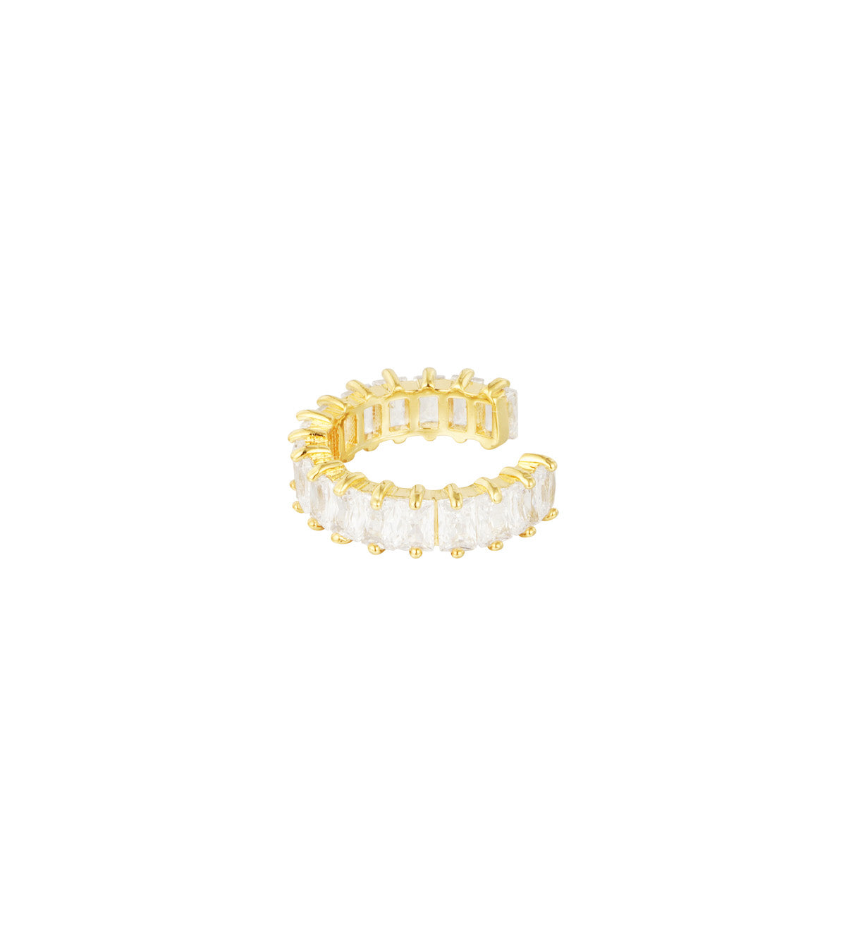 HARPER gouden stainless steel earcuff – verstelbaar, geen gaatje nodig