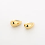 ROSA gouden druppelvormige oorbellen met hoogglans afwerking – stainless steel